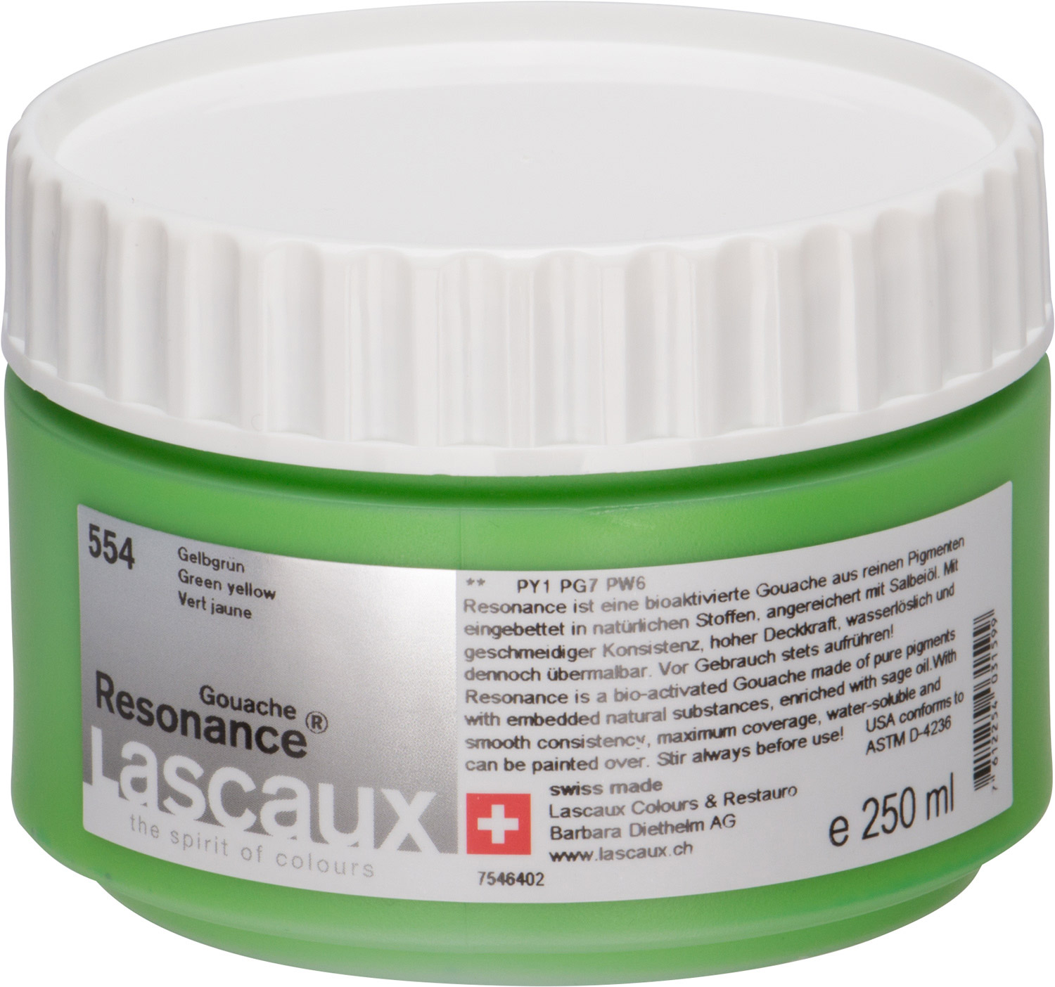 Lascaux Resonance® Gouache gelbgrün