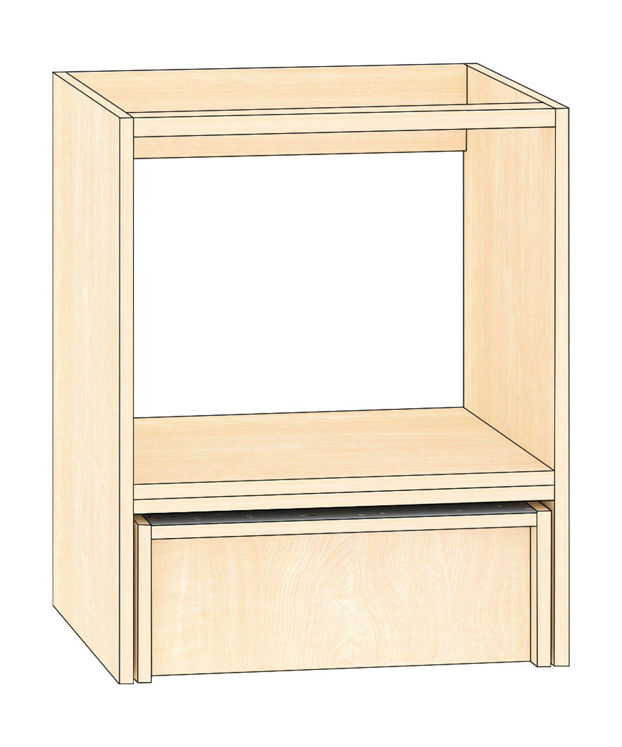 Backofenschrank Ahorn